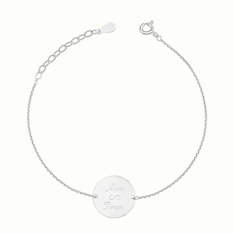 Personalisiertes Armband aus 925 Sterlingsilber mit Namensgravur