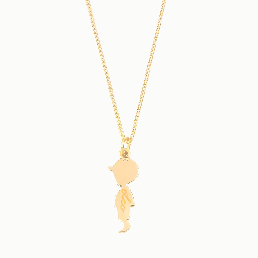 Halskette mit Gravur in gold für Mütter zum Muttertag. Das perfekte Geschenk zur Geburt von „Emma & Marie“.