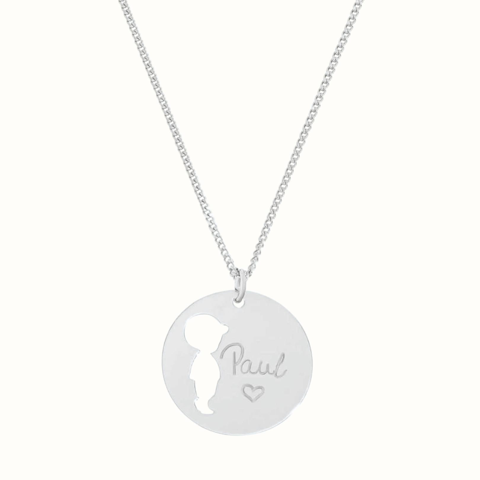 Halskette mit Gravur für Mütter in 925 Silber | Emma & Marie